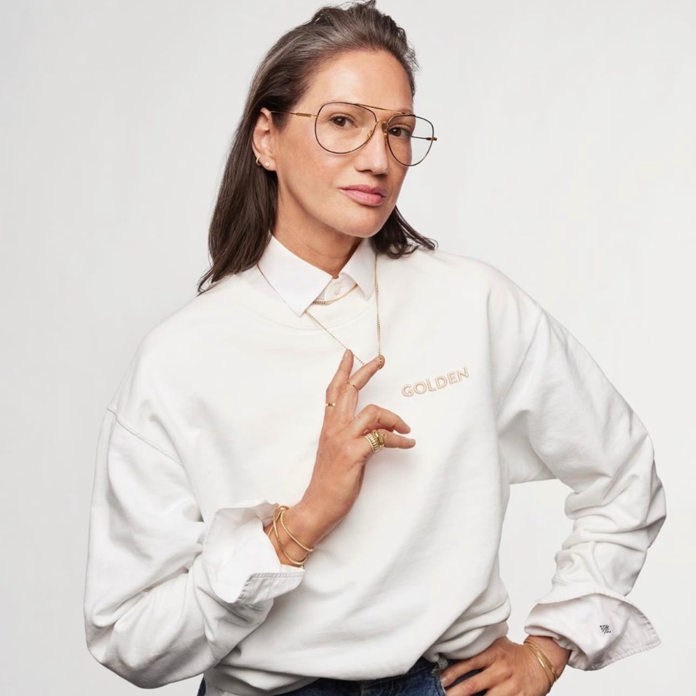 Mejuri ‘Golden’ Embroidered Crewneck